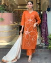 AV Viscose Printed Kurti With Bottom Dupatta Exporters In India